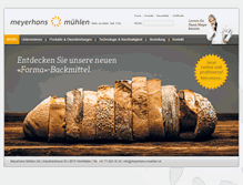 Tablet Screenshot of meyerhans-muehlen.ch